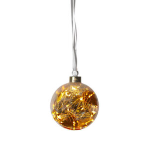 Boule ambre small avec filament LED
