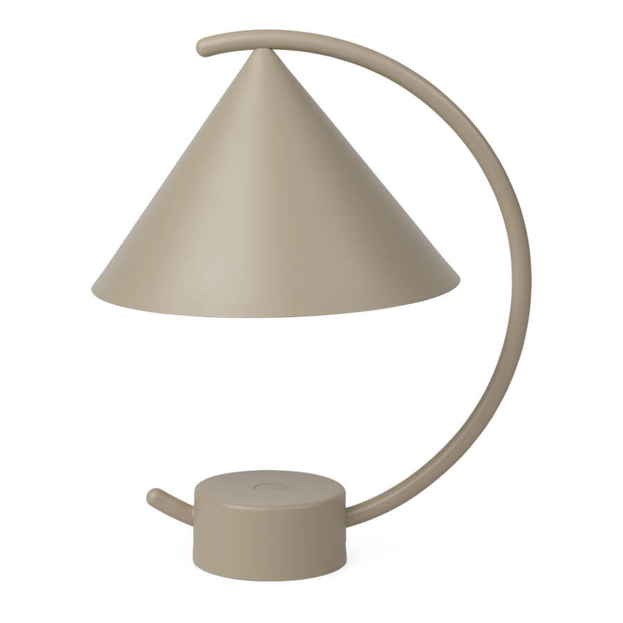 Ferm Living, Lampe sans fil Meridian, Métal, Beige, LED intégré